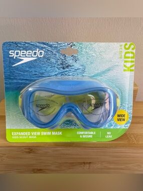 Speedo Kids Blue and Yellow Expanded View Swim Mask